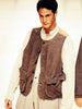 ARMANI JEANS - S/S 1995 SUEDE FRONT VEST GILET