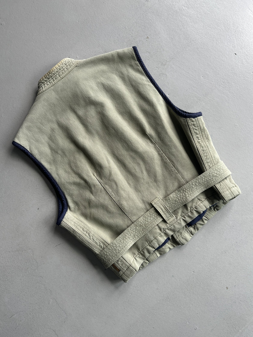 ARMANI JEANS - 1990s BELTED VEST GILET