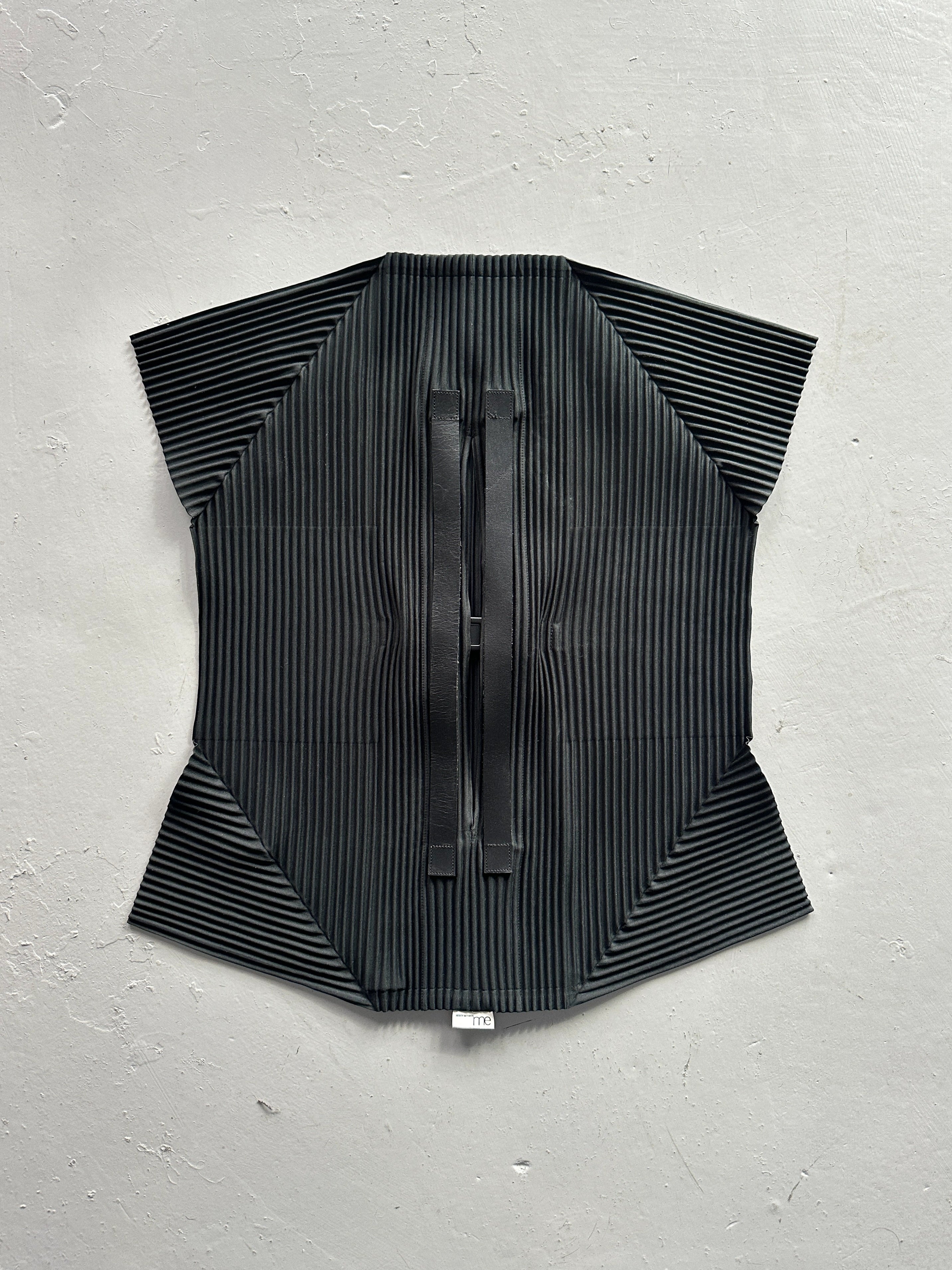 ISSEY MIYAKE ME - 2010s GEOMETRIC PLEATED TOTE BAG