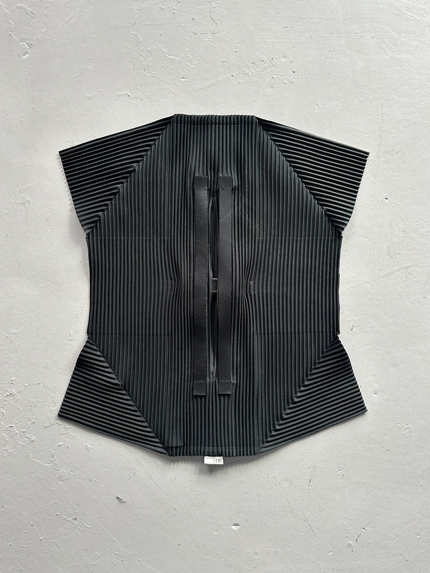 ISSEY MIYAKE ME - 2010s GEOMETRIC PLEATED TOTE BAG
