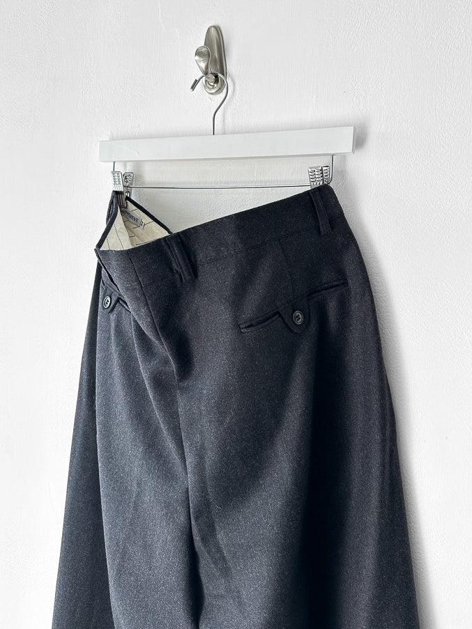 EMPORIO ARMANI - circa 1999 PLEATED FRONT TAILORED TROUSERS