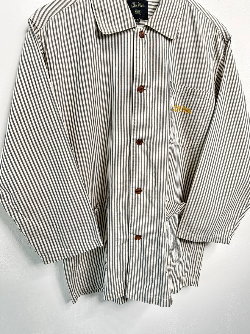 JEAN PAUL GAULTIER - 1990s RELAXED FIT STRIPED SHACKET