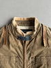 DSQUARED2 - F/W 2002 HOMELESS COLLECTION LAYERED DENIM SLEEVE JACKET WITH LEATHER DETAILS