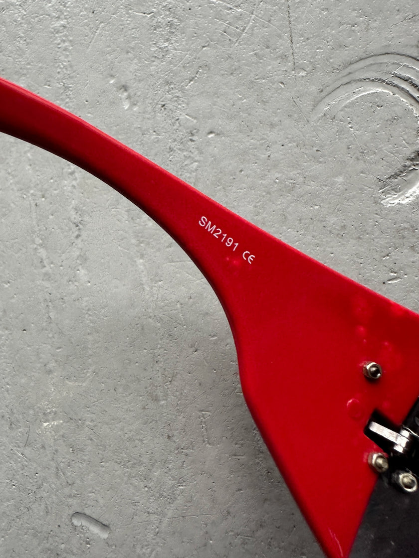 EMPORIO ARMANI  - 1990s OVERSIZED SHIELD SUNGLASSES