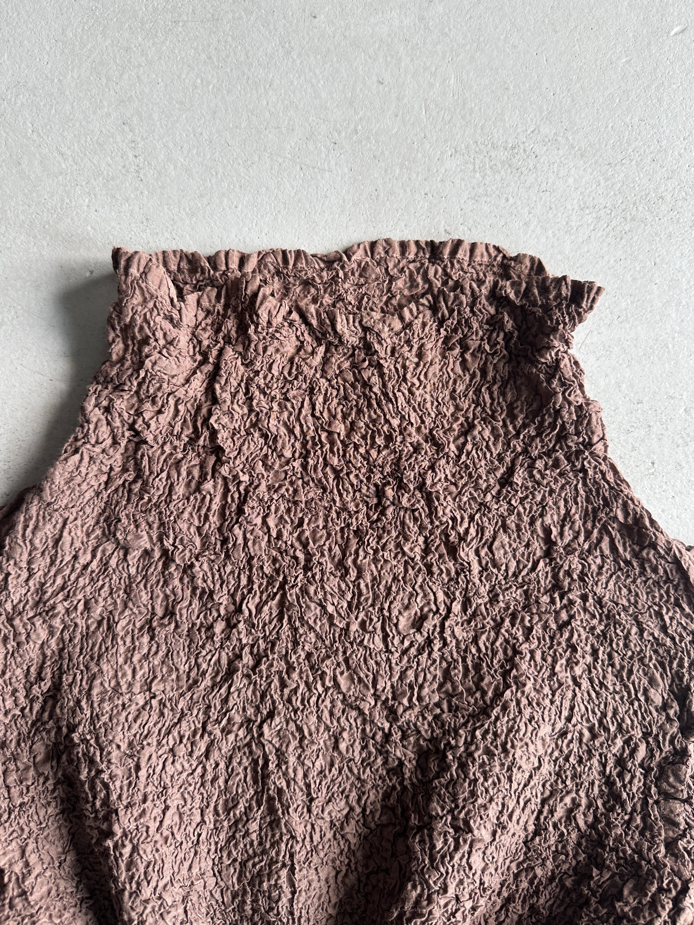 ISSEY MIYAKE ME CAULIFLOWER - 2000s LONG SLEEVE TOP WITH SIDE POCKET
