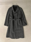 1980s SALT & PEPPER BELTED COAT