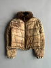 ARMANI JEANS - F/W 1988 CROPPED FIT JACKET WITH FUR COLLAR