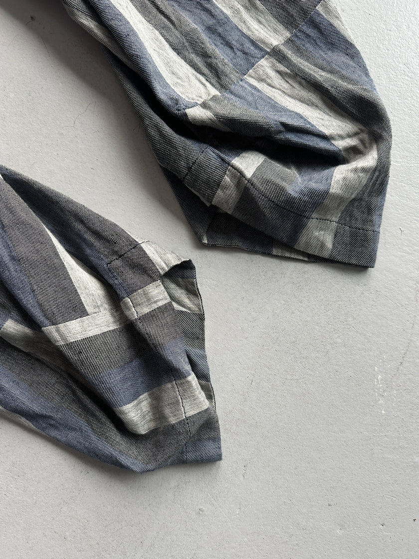 VIVIENNE WESTWOOD - 2000s SCULPTURAL LINEN TROUSERS