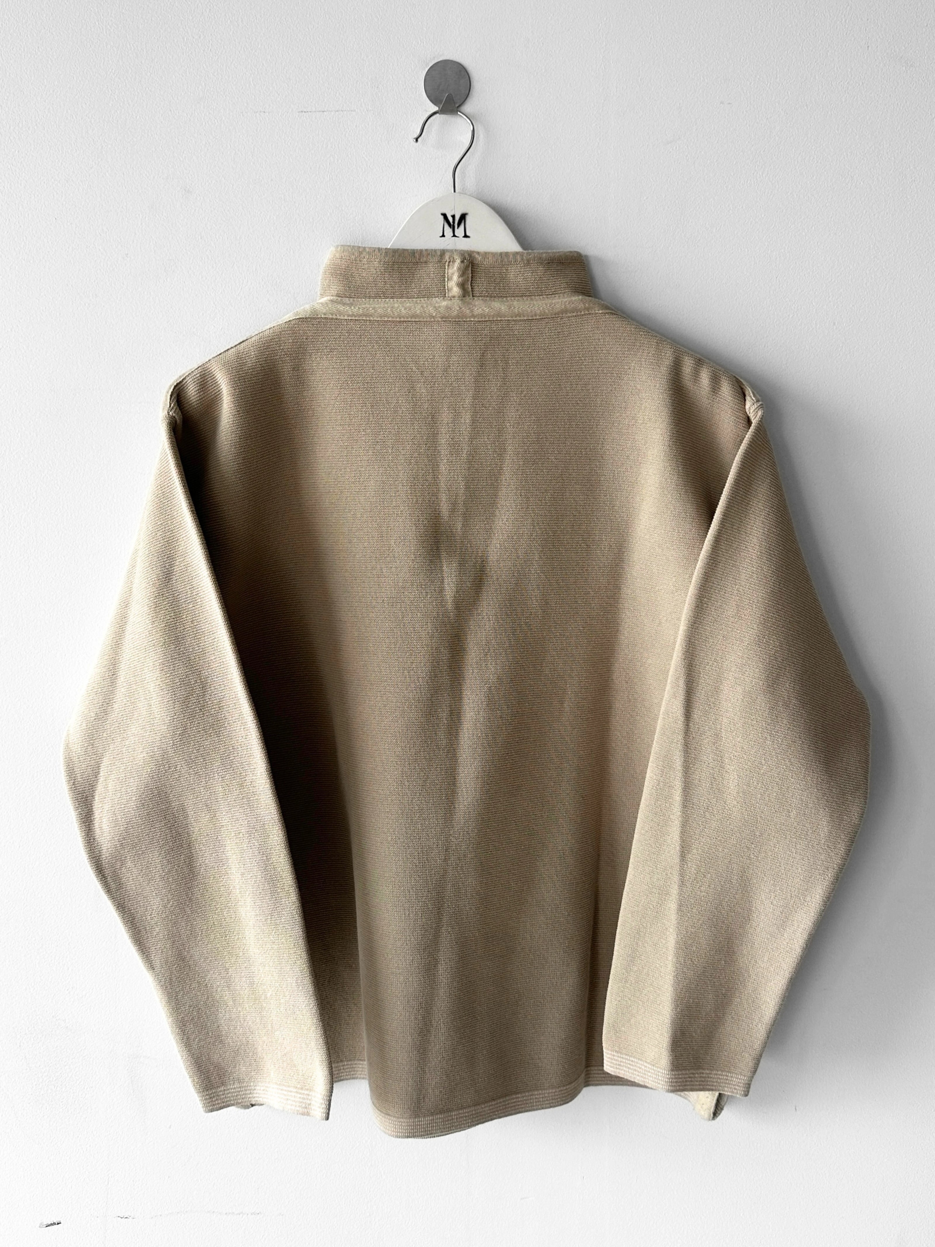 GIANFRANCO FERRÉ - 1990s TEXTURED KNIT CROP FIT PULLOVER