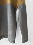 EMPORIO ARMANI - F/W 2013 PERFORATED V NECK TECHNICAL LONG SLEEVE TOP