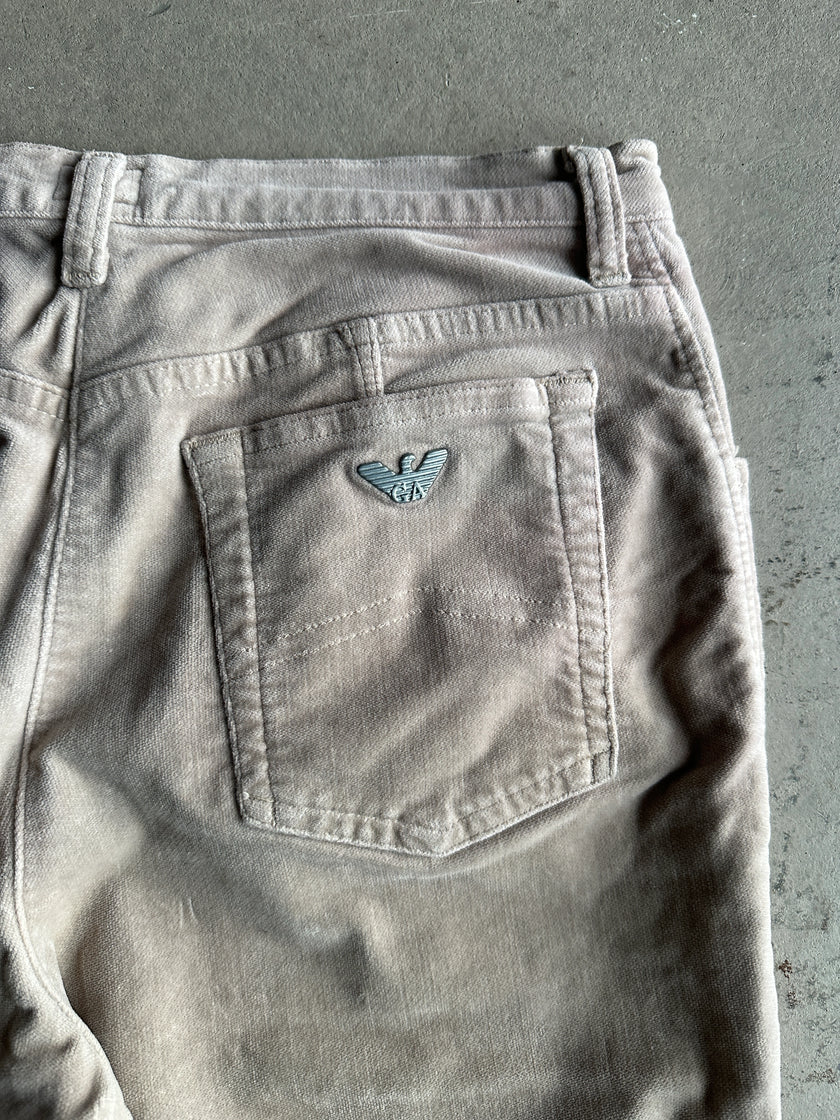 ARMANI JEANS - 1990s HIGH WAIST STRAIGHT FIT TROUSERS