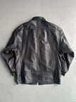 MARITHÉ + FRANÇOIS GIRBAUD X COMPAGNIE DES MONTAGNES & DES FORETS - 1980s LAYERED FRONT LEATHER JACKET