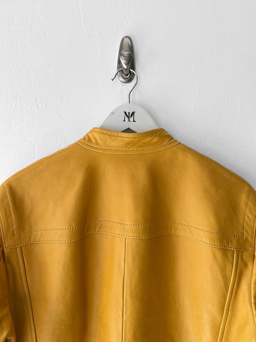 DIRK BIKKEMBERGS - S/S 2015 LEATHER BIKER JACKET