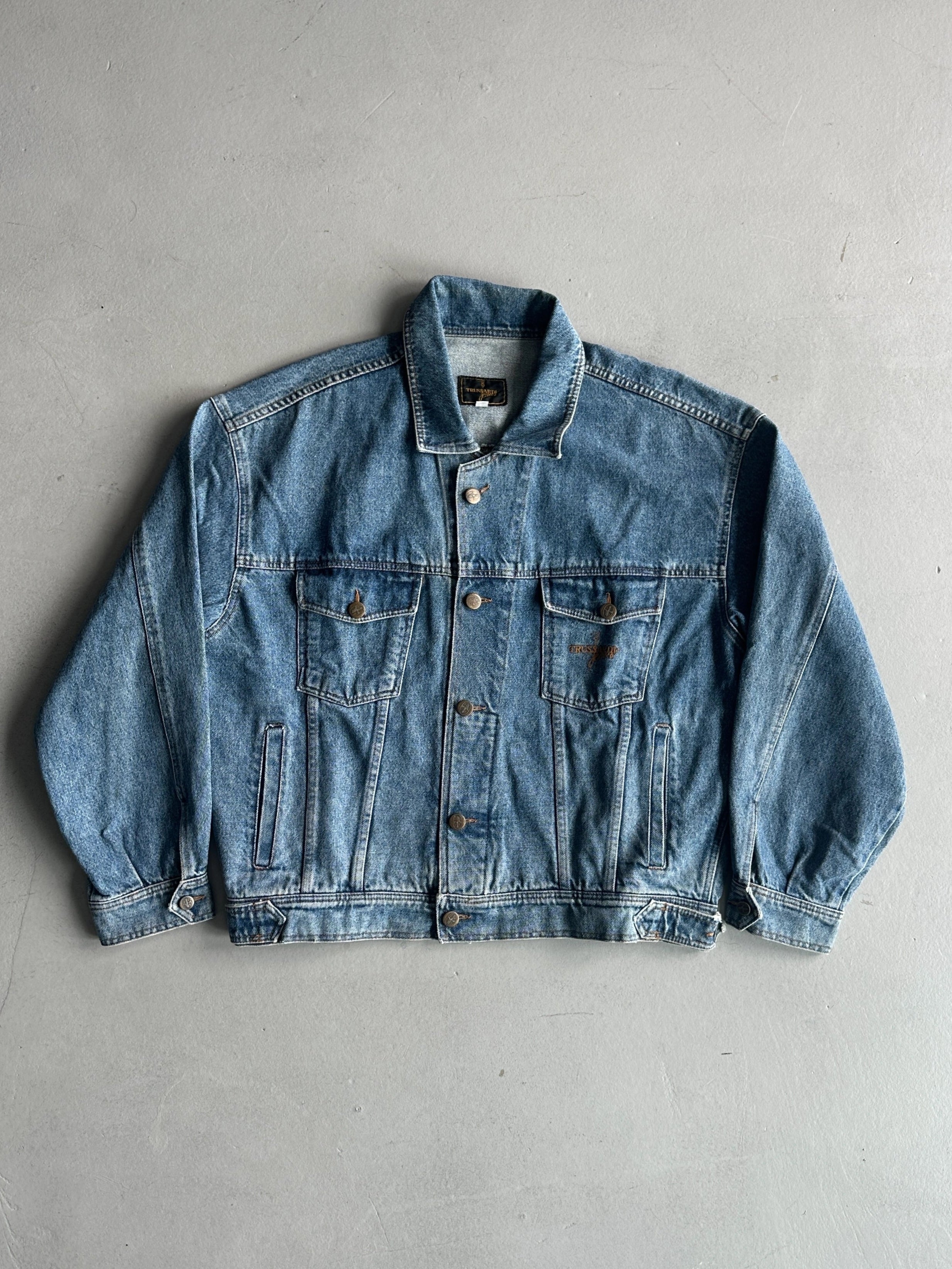 TRUSSARDI - 1990s MULTI POCKET DENIM JACKET