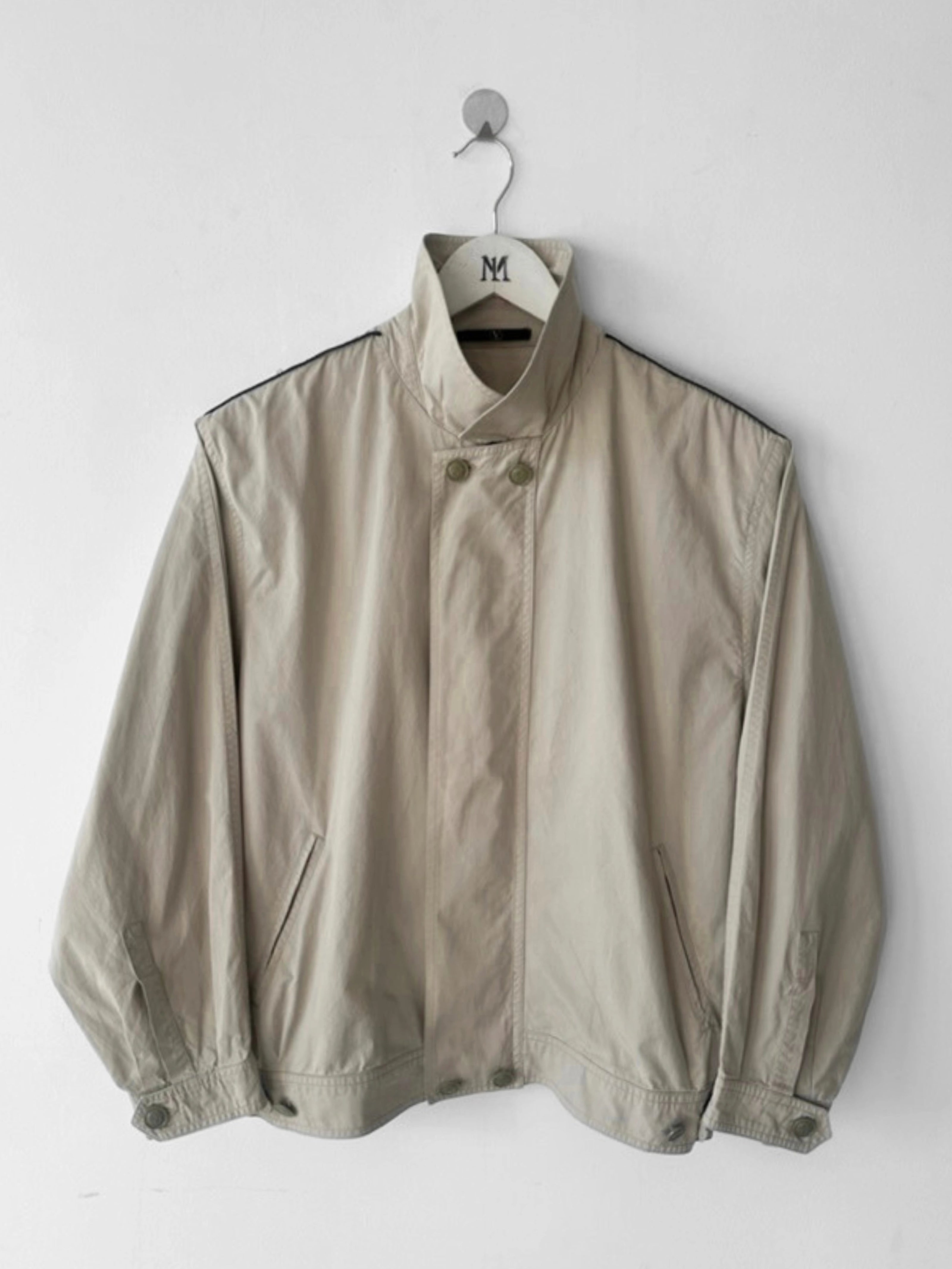 VALENTINO - late 1980s CROP FIT LIGHT BOMBER JACKET