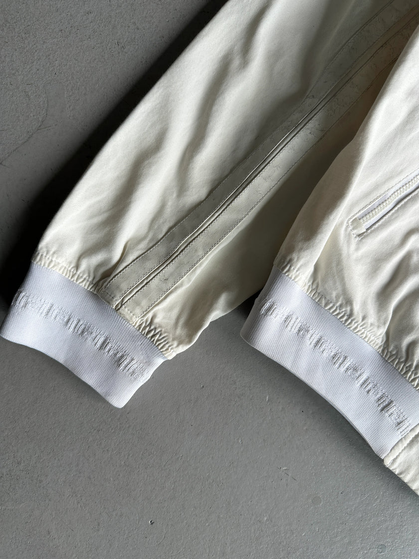 VERSACE - 1990s BOMBER JACKET WITH LEATHER PIPING