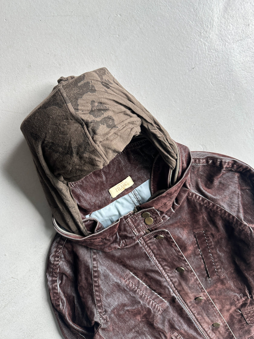 ALVIERO MARTINI 1° CLASSE - 2000s CROP FIT CORDUROY JACKET