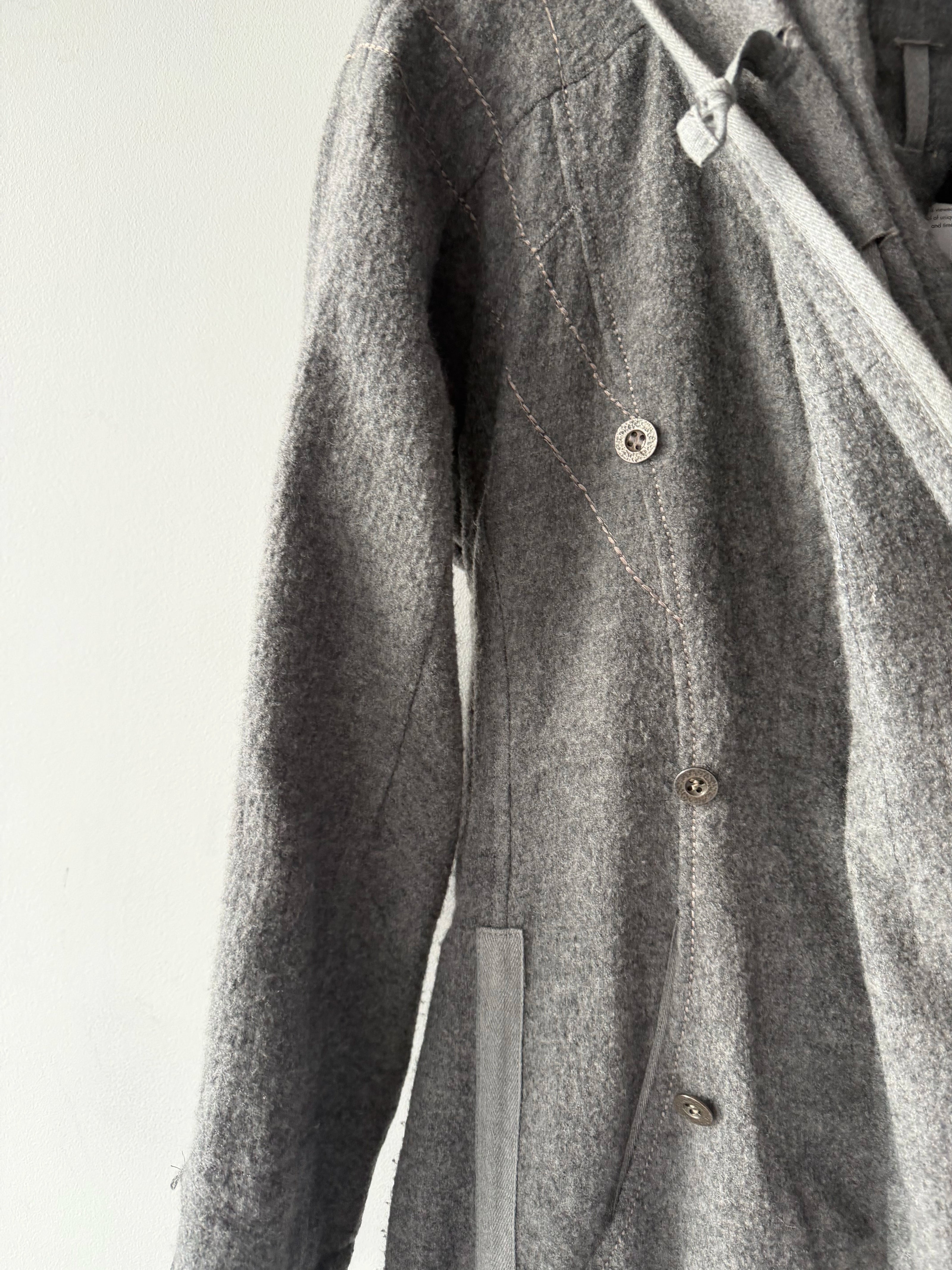 MARITHÉ + FRANÇOIS GIRBAUD - F/W 2008 RUCHED FRONT ADJUSTABLE WOOL JACKET