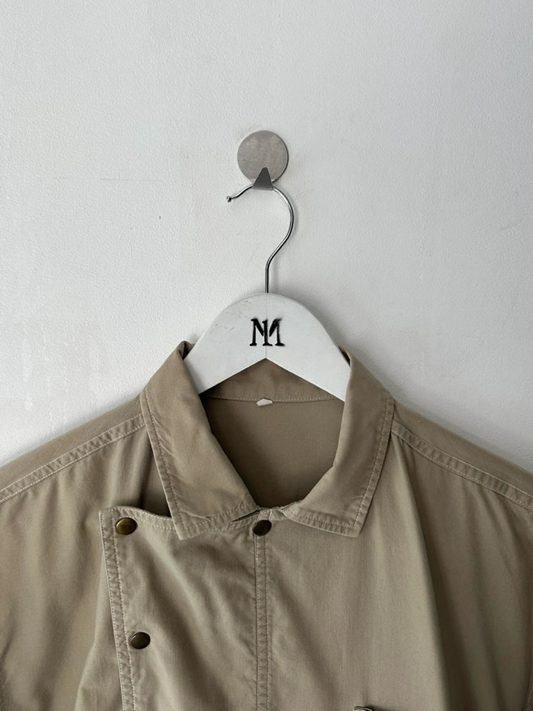 1990s ASYMMETRICAL FRONT CLOSURE SHORT SLEEVE SHIRT