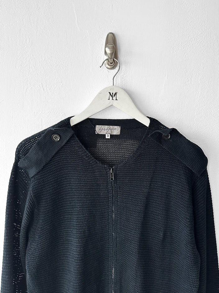 YOHJI YAMAMOTO - F/W 2001 ZIPPED KNIT JACKET