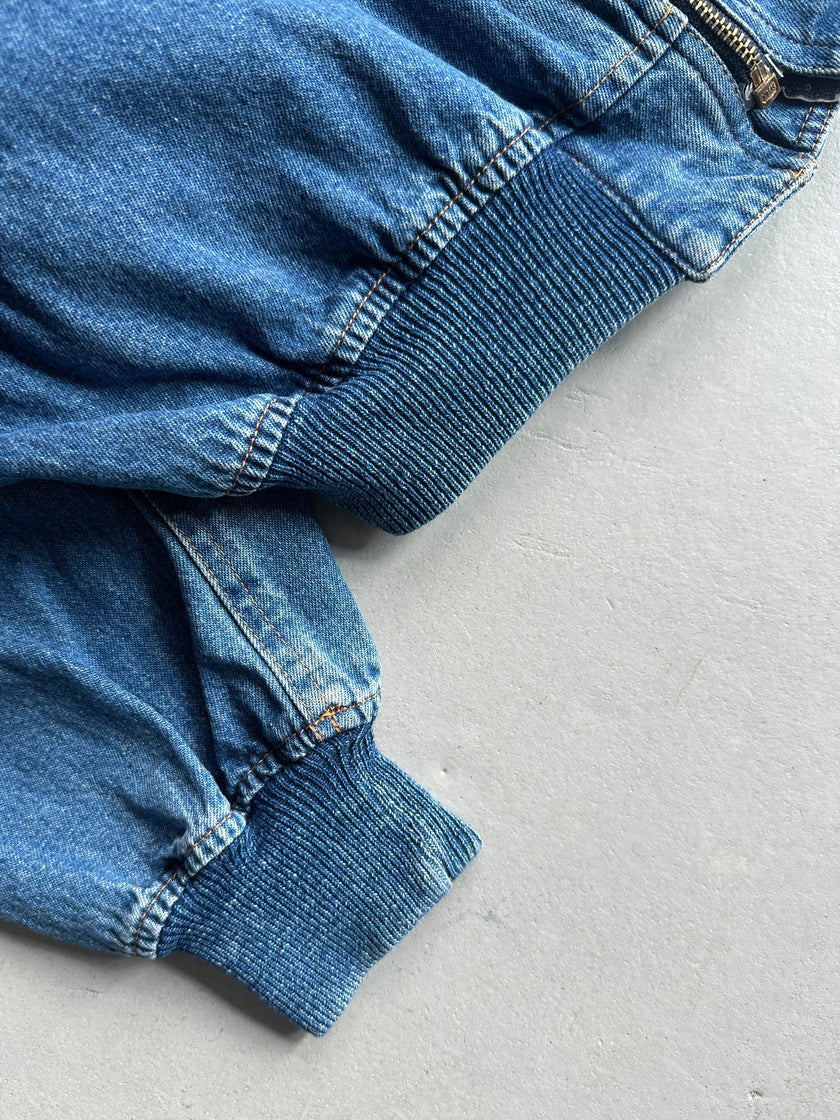 EMPORIO ARMANI - 1980s DENIM BOMBER JACKET