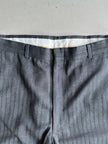 1990s PINSTRIPED STRAIGHT FIT TAILORED TROUSERS