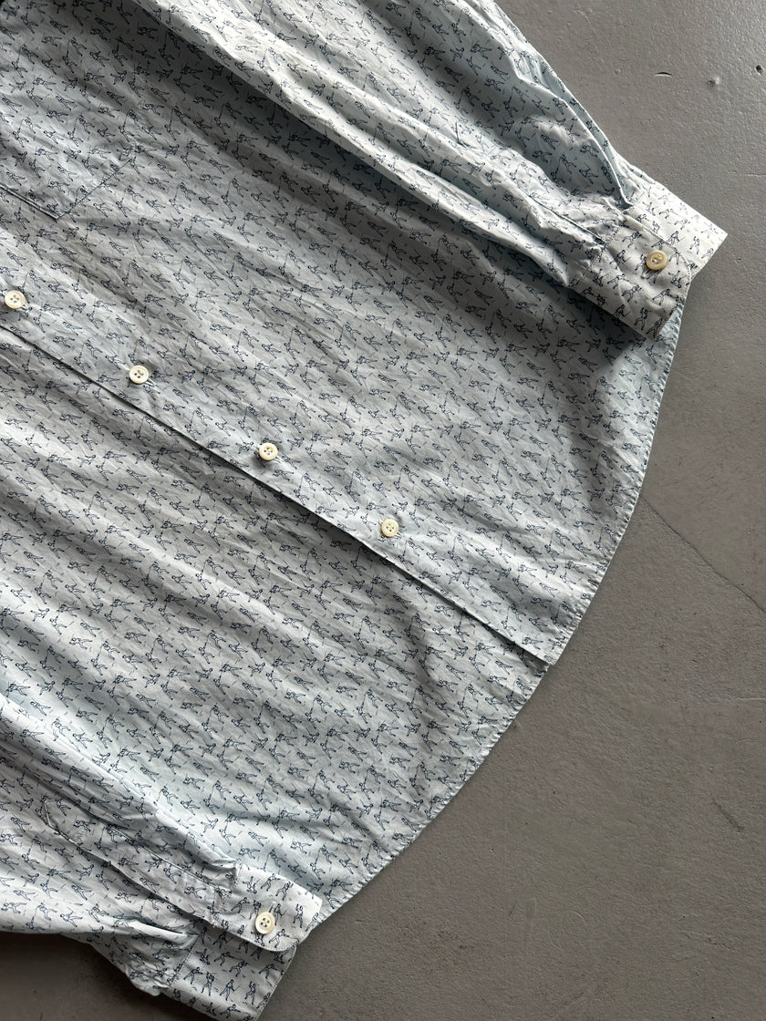 PRADA - S/S 2012 COMBAT PRINT LONG SLEEVE SHIRT