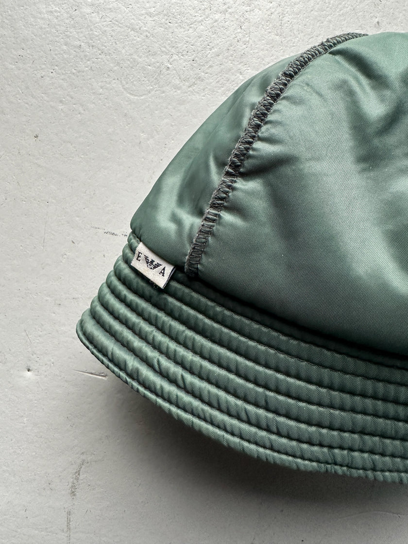 EMPORIO ARMANI - 1980s TECHNICAL BUCKET HAT