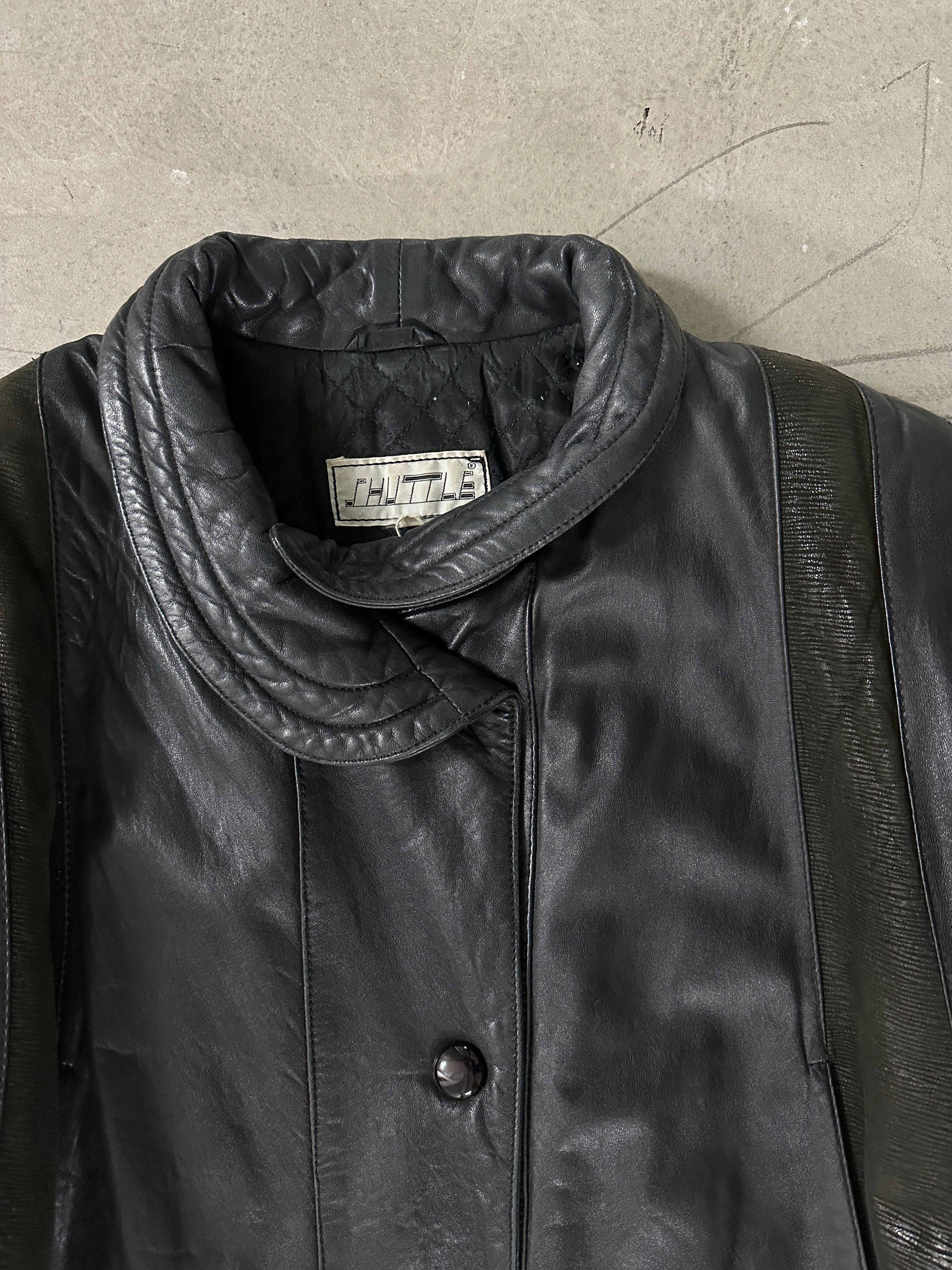 1980s LEATHER BOMBER JACKET