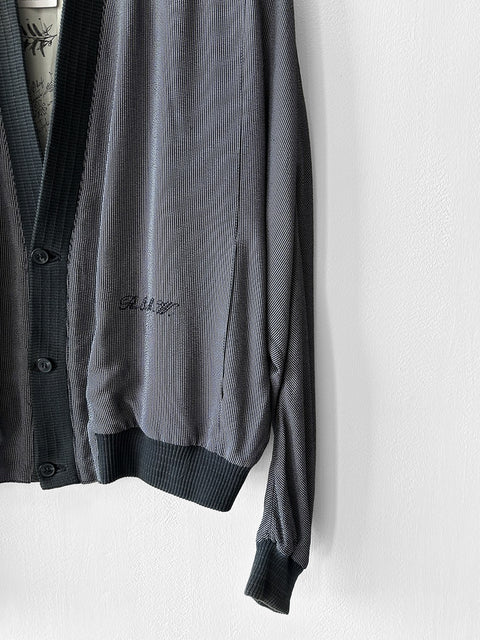 ITALIAN LABEL 1980s PINSTRIPED BLOUSON JACKET
