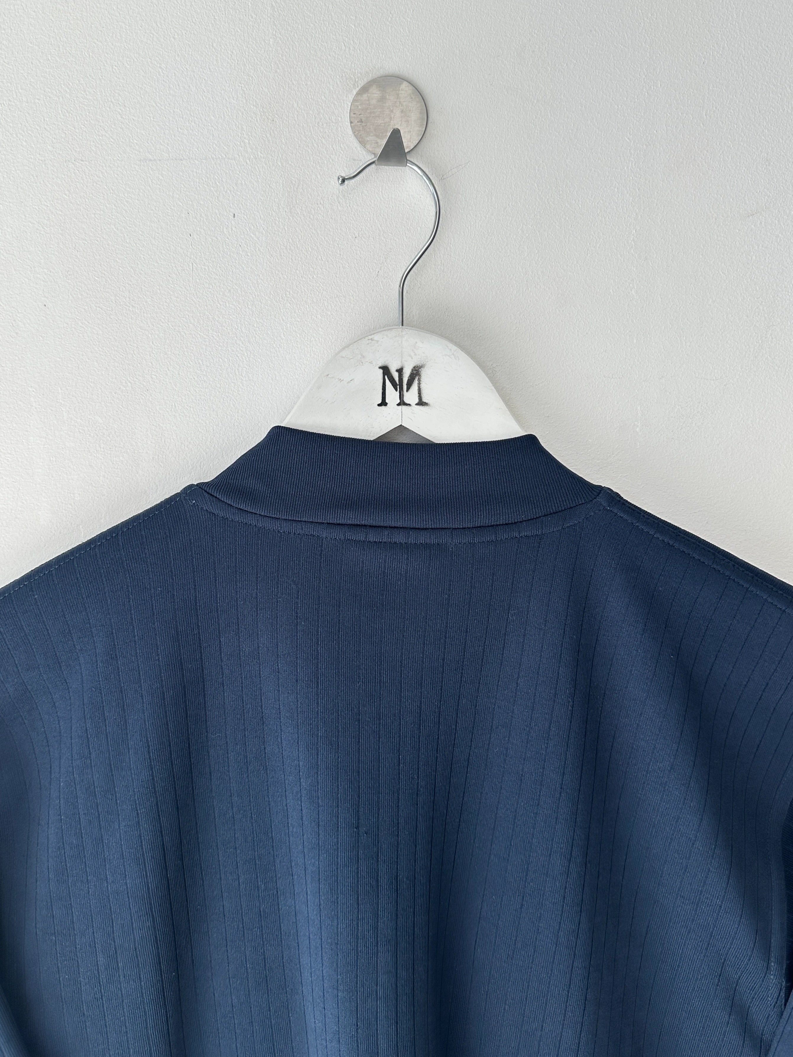 VERSACE - early 2000s ZIP UP SHORT SLEEVE TOP
