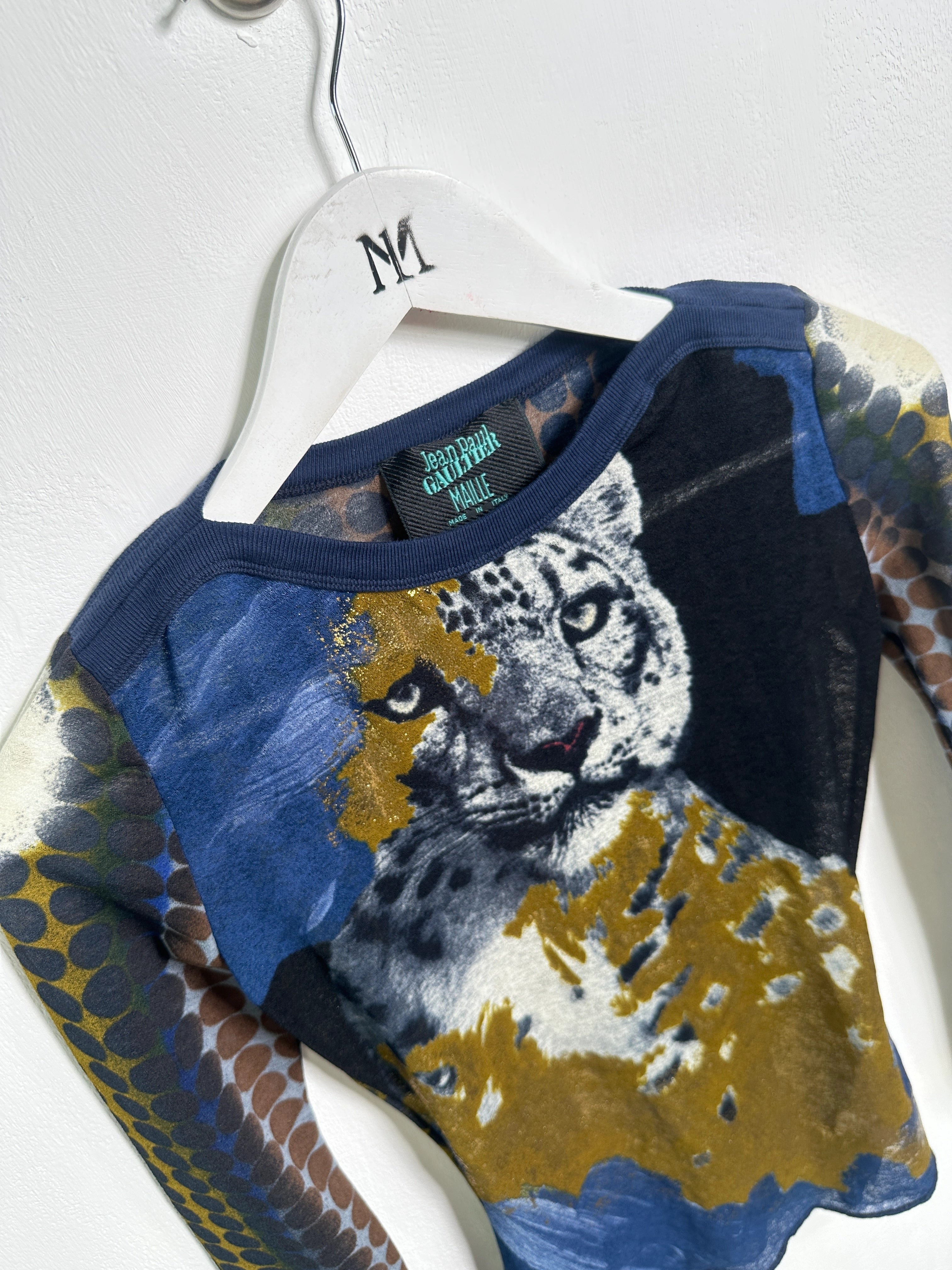 JEAN PAUL GAULTIER MAILLE - S/S 1996 LONG SLEEVE MESH TOP