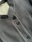 MARITHÉ + FRANÇOIS GIRBAUD - 1990s CROP FIT MANDARIN COLLAR JACKET