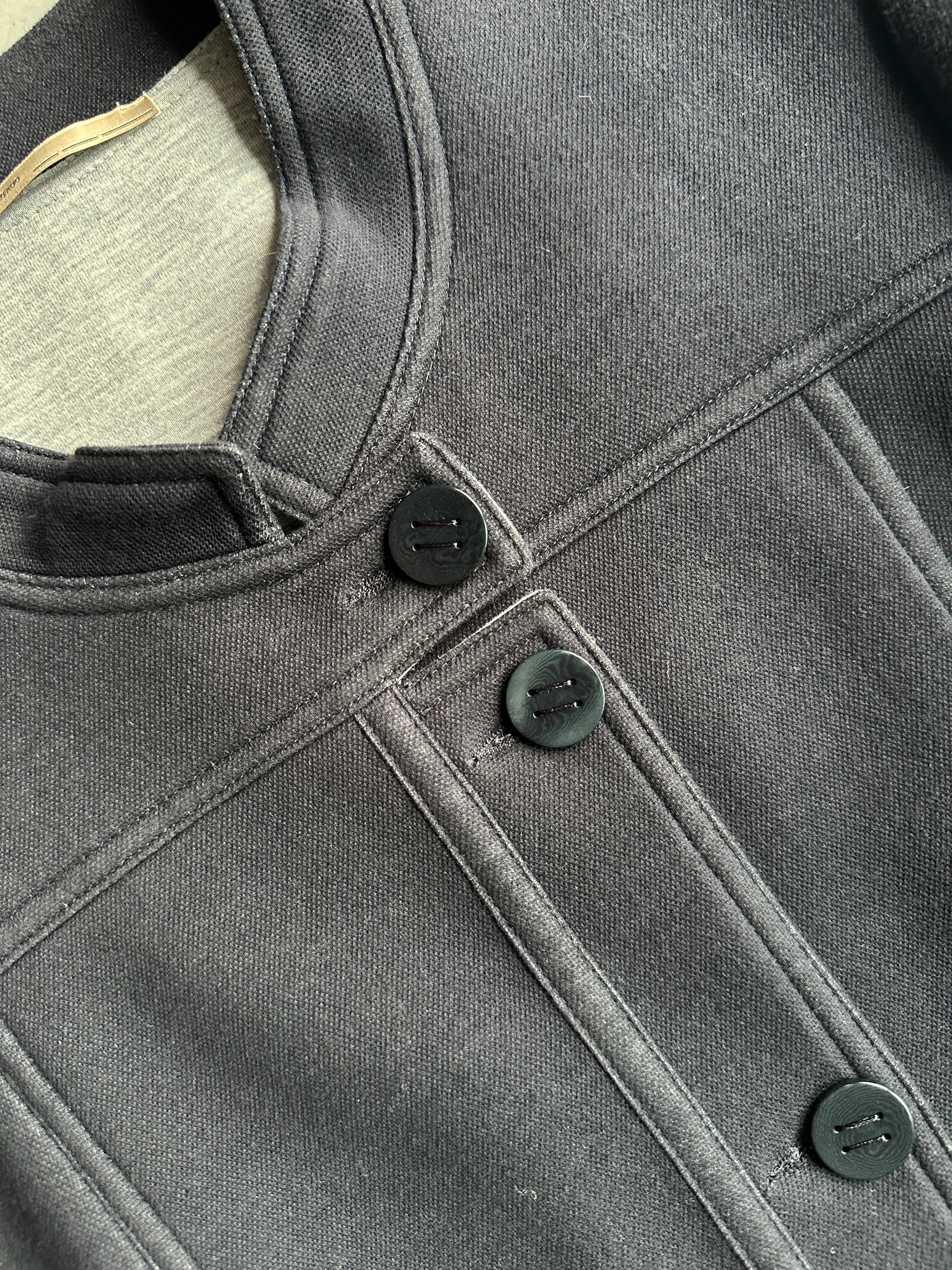 MARITHÉ + FRANÇOIS GIRBAUD - 1990s CROP FIT MANDARIN COLLAR JACKET