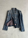 ARMANI JEANS - 2000s INDIGO SERIES 002 MAJORETTE DENIM JACKET WITH SIDE ZIP