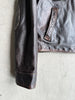 CERRUTI 1881 - 1980s CARGO DISTRESSED LEATHER JACKET