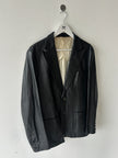 MASAKI MATSUSHIMA - 2000s SAMPLE LEATHER BLAZER