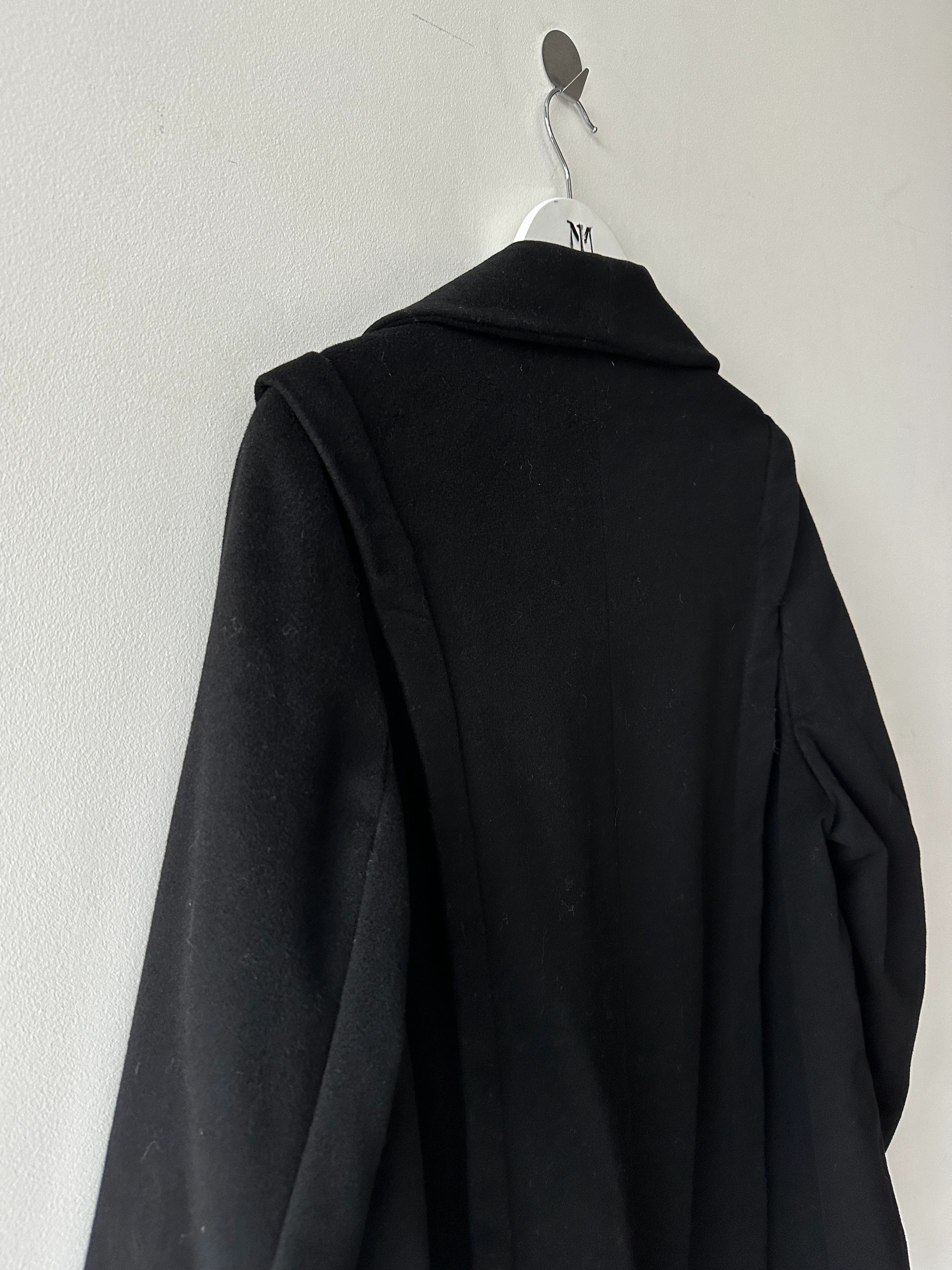 GIANFRANCO FERRÉ - 1990s OPEN FRONT WOOL COAT