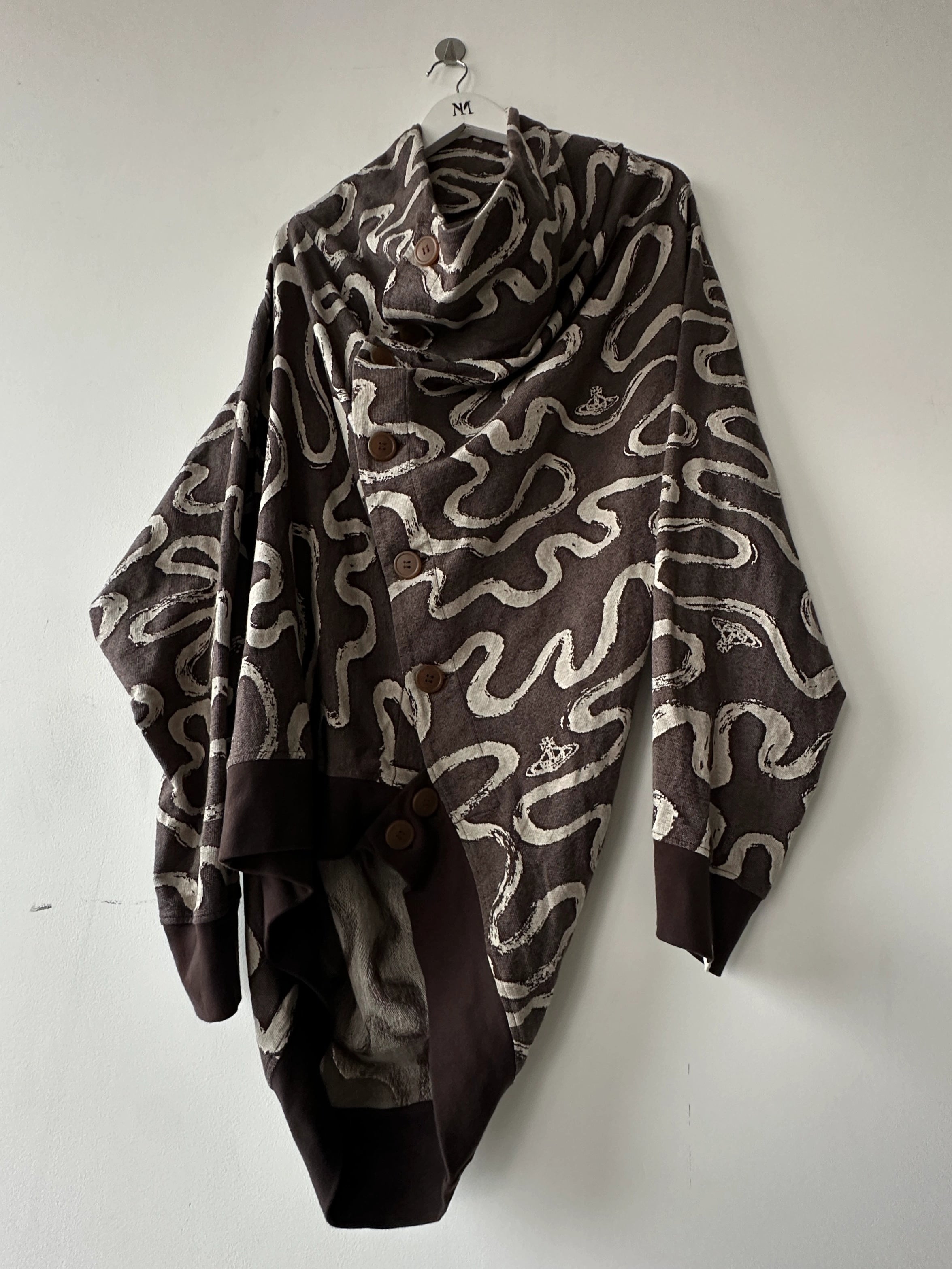 VIVIENNE WESTWOOD MAN - S/S 2023 ASYMMETRICAL SCULPTURAL CARDIGAN