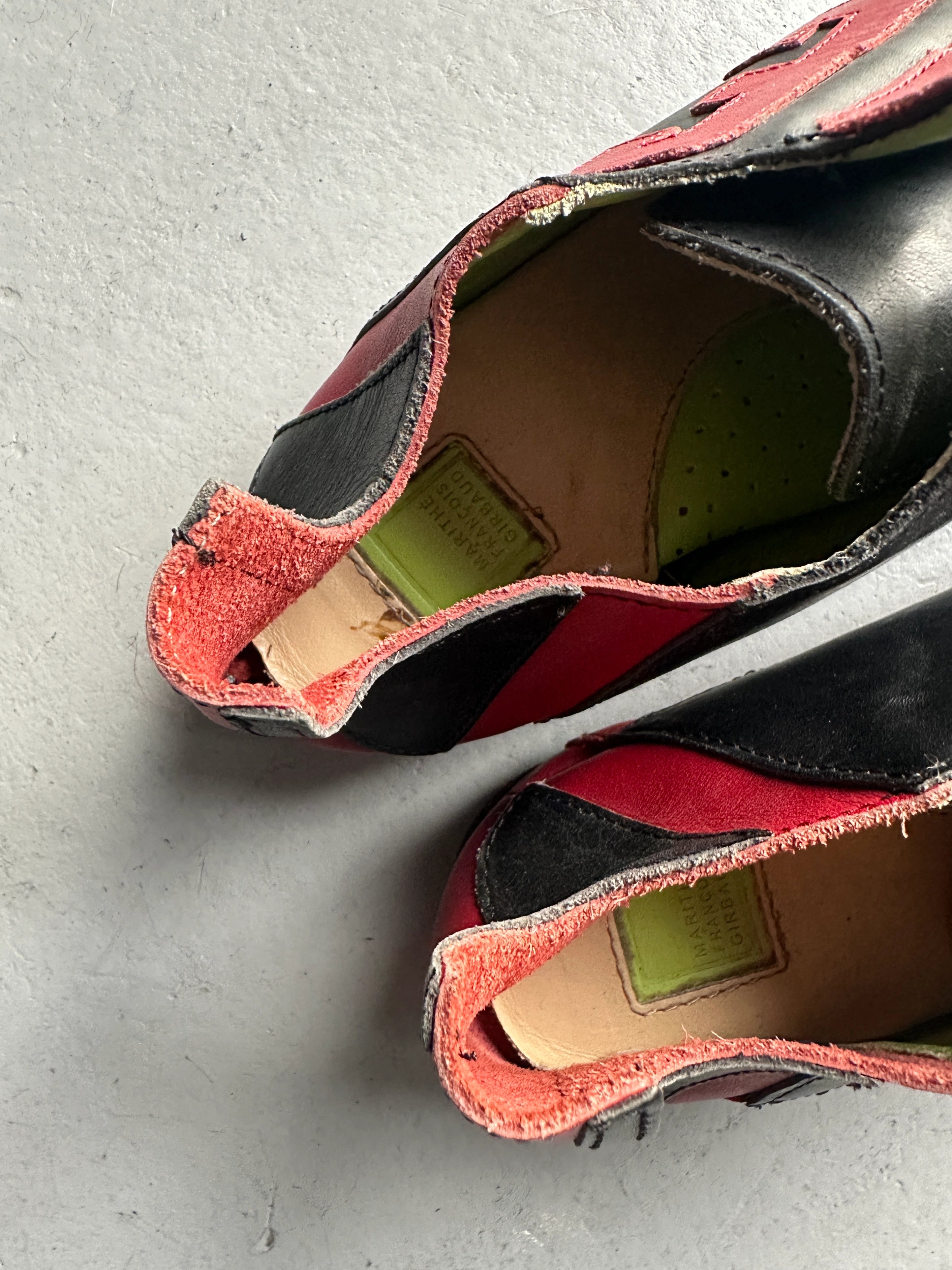 MARITHÉ + FRANÇOIS GIRBAUD - early 2000s SQUARE TOE SLIP ON TRAINERS