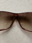 PRADA - 1990s OVERSIZED WRAP AROUND SUNGLASSES
