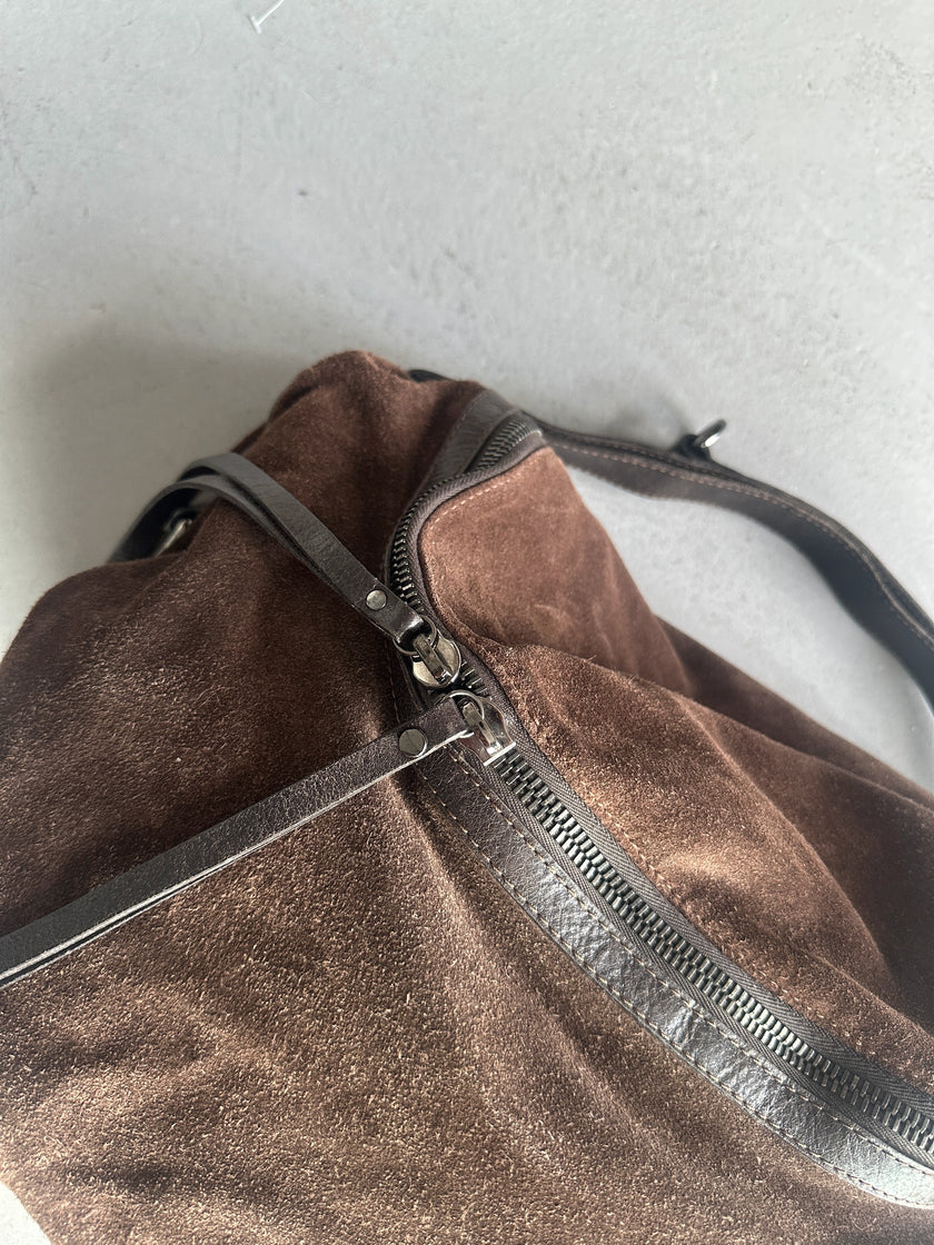 C'N'C COSTUME NATIONAL - F/W 2010 SUEDE LARGE HOBO BAG