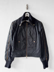 ICEBERG  - circa F/W 2003 STRAIGHT FIT JACKET WIT ZIP DETAILS AND KNIT INSERTS AT SLEEVE