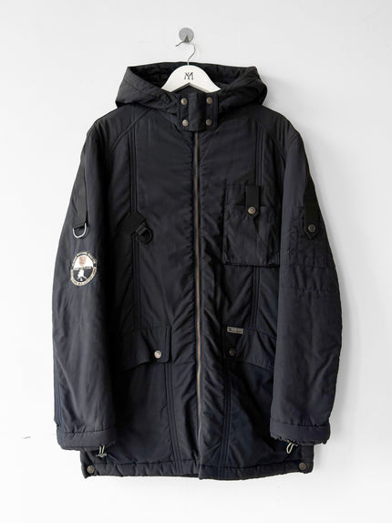 DOLCE & GABBANA - late 1990s HOODED BONDAGE PARKA JACKET