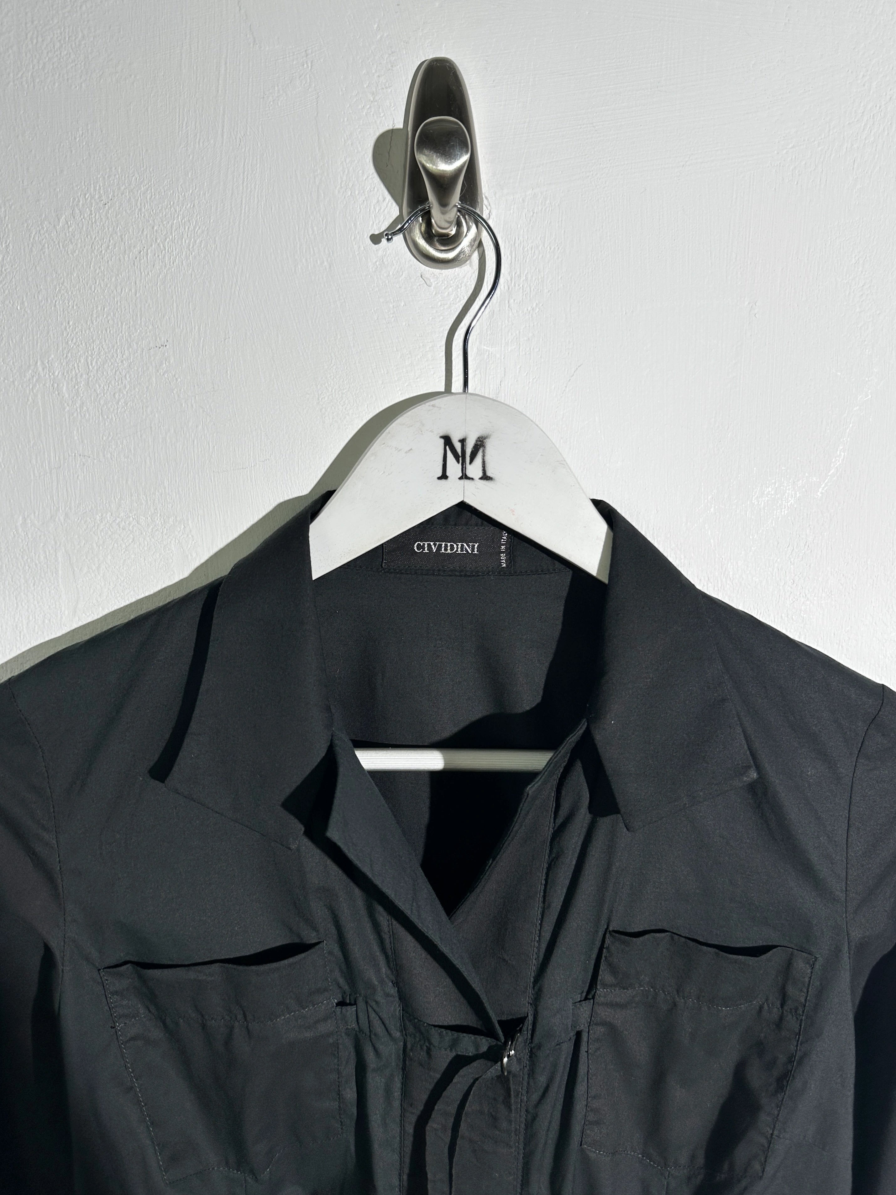 CIVIDINI - S/S 2003 FRONT STRAPS LONG SLEEVE SHIRT