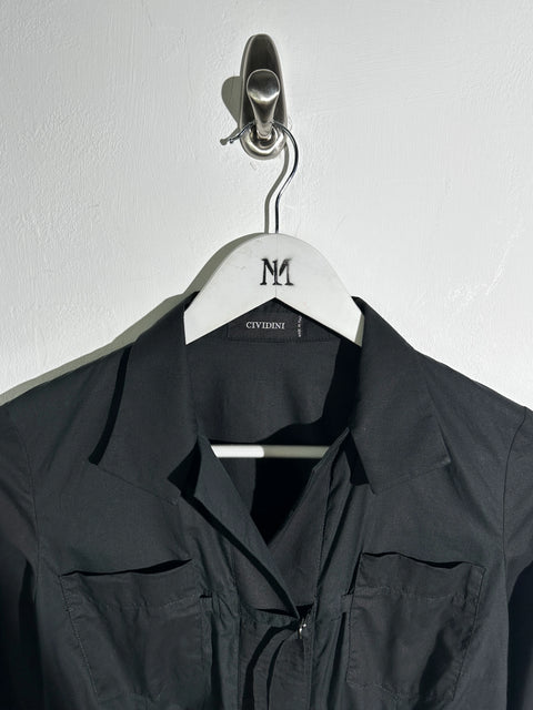 CIVIDINI - S/S 2003 FRONT STRAPS LONG SLEEVE SHIRT