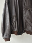 VERSACE - 1990S LEATHER BOMBER JACKET