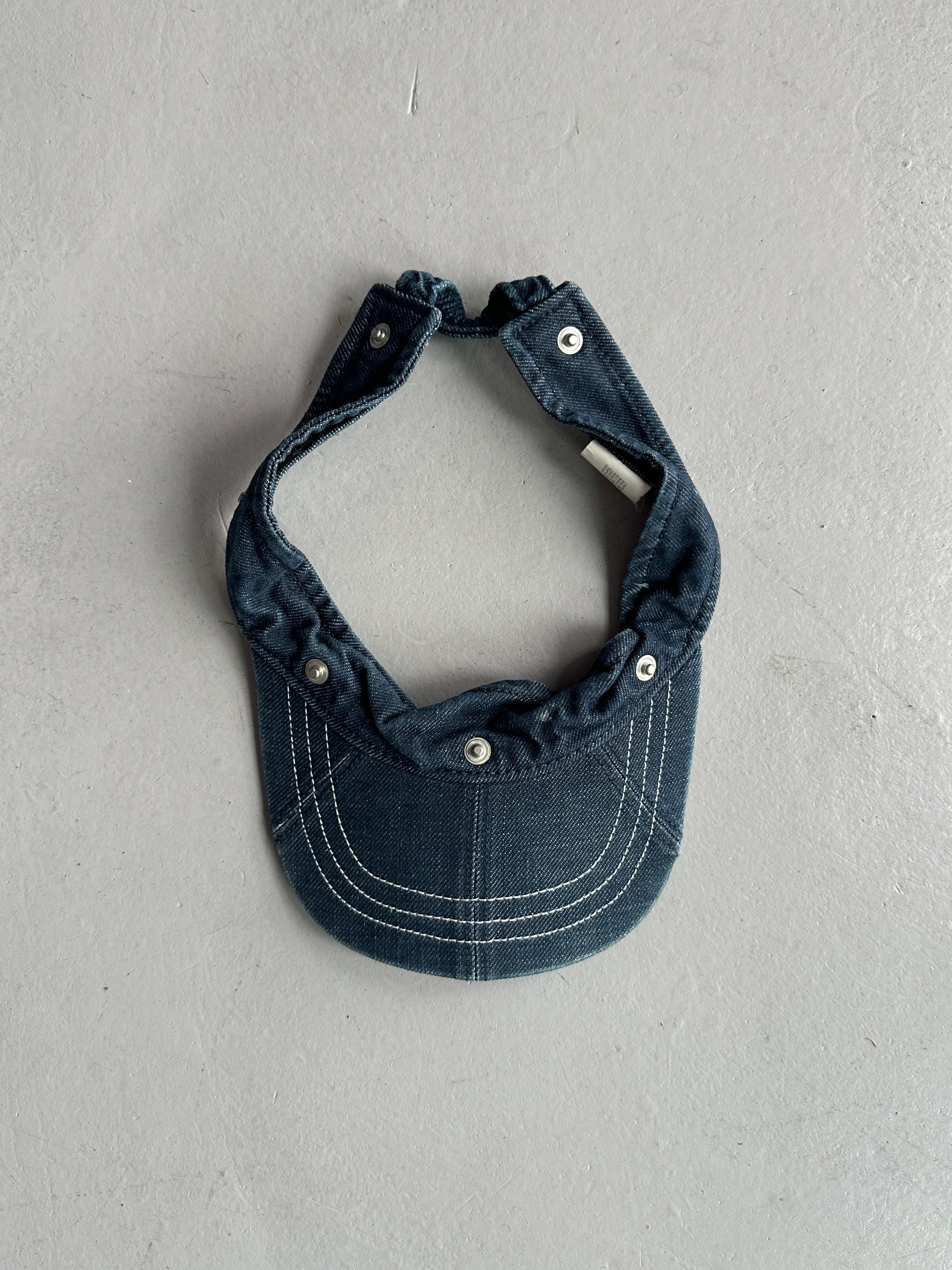ARMANI JEANS- 1990s 2 IN 1 VISOR DENIM HAT