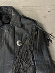 1980s WESTERN LEATHER BIKER JACKET