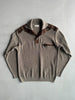1990s KNIT PULLOVER WITH SUEDE DETAILS
